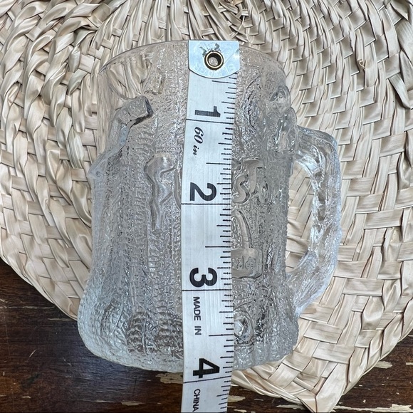 The Flintstones Treemendous Mug rocdonalds 1993 McDonald’s clear frosted mug - Picture 13 of 16